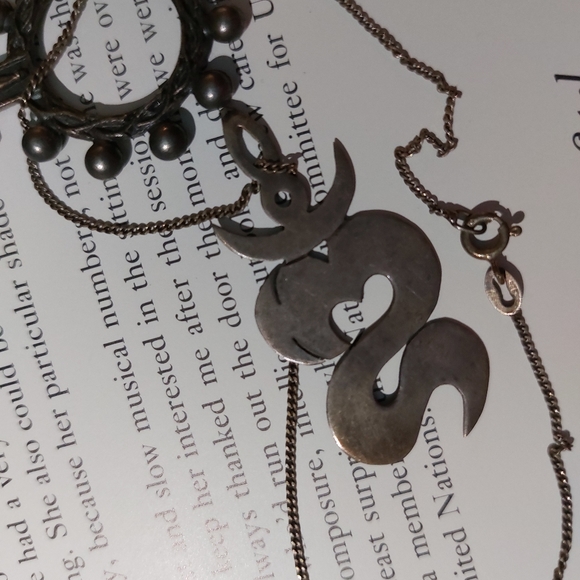 Vintage Silver Sterling Pendant Hieroglyph, Cross - Picture 4 of 5